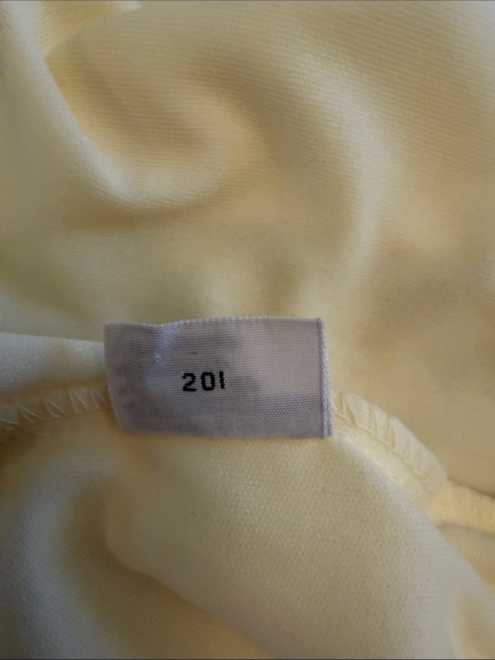 Vintage 1970s Van Heusen Butter Yellow Long-Sleeve Solendor Knit Shirt - Medium - Picture 4 of 13